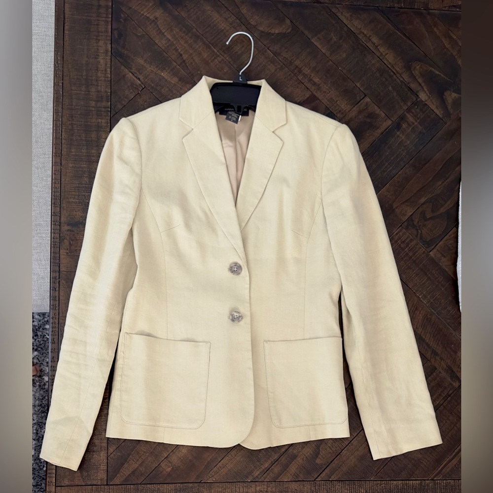 Banana Republic Linen beige blazer size 0